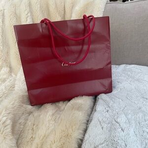 Cartier Red Shopping Bag pre-owned 12.5”x11”x5”